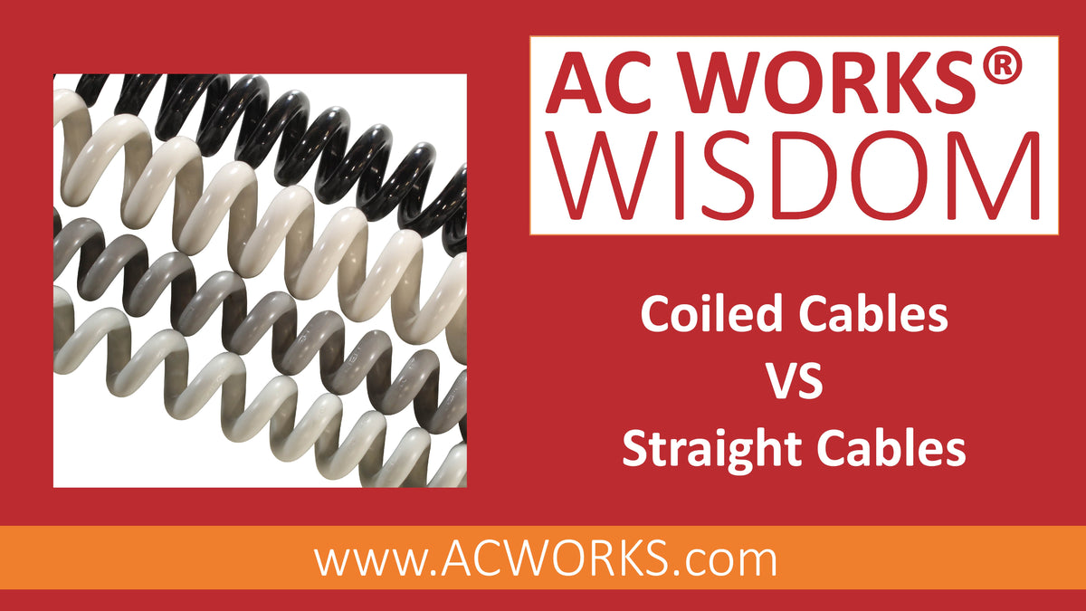 AC WORKS® Wisdom Coiled Cables VS Straight Cables AC Connectors