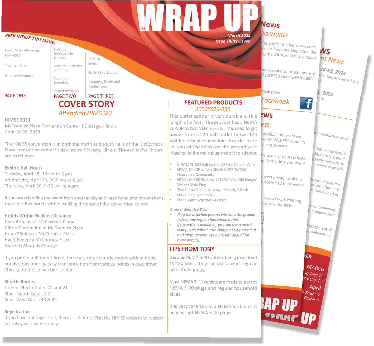 Download Issue 37 of the WRAP UP Newsletter AC Connectors