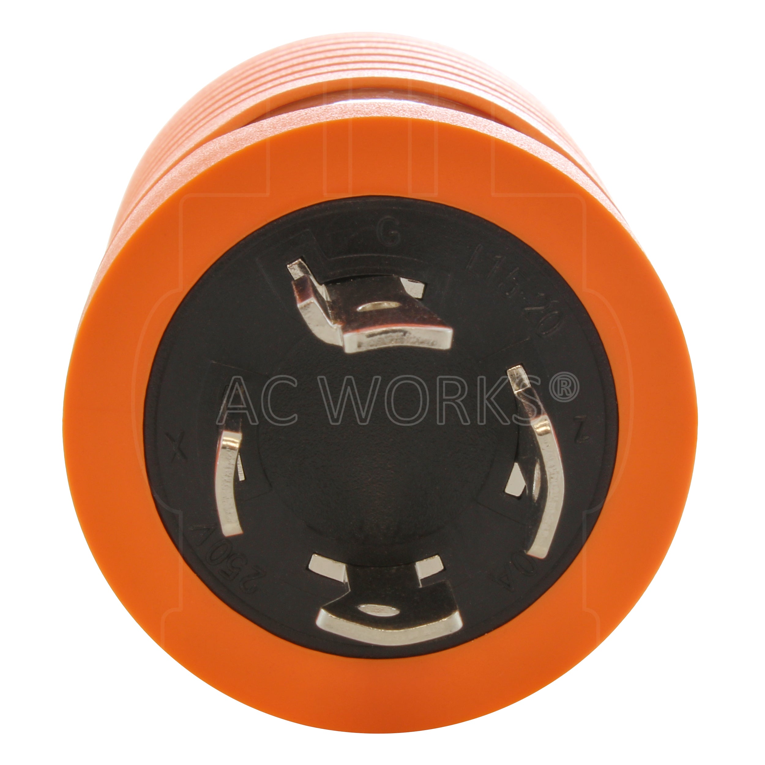 NEMA L15-20P 4-prong male 20 amp, 3-phase 250 volt plug