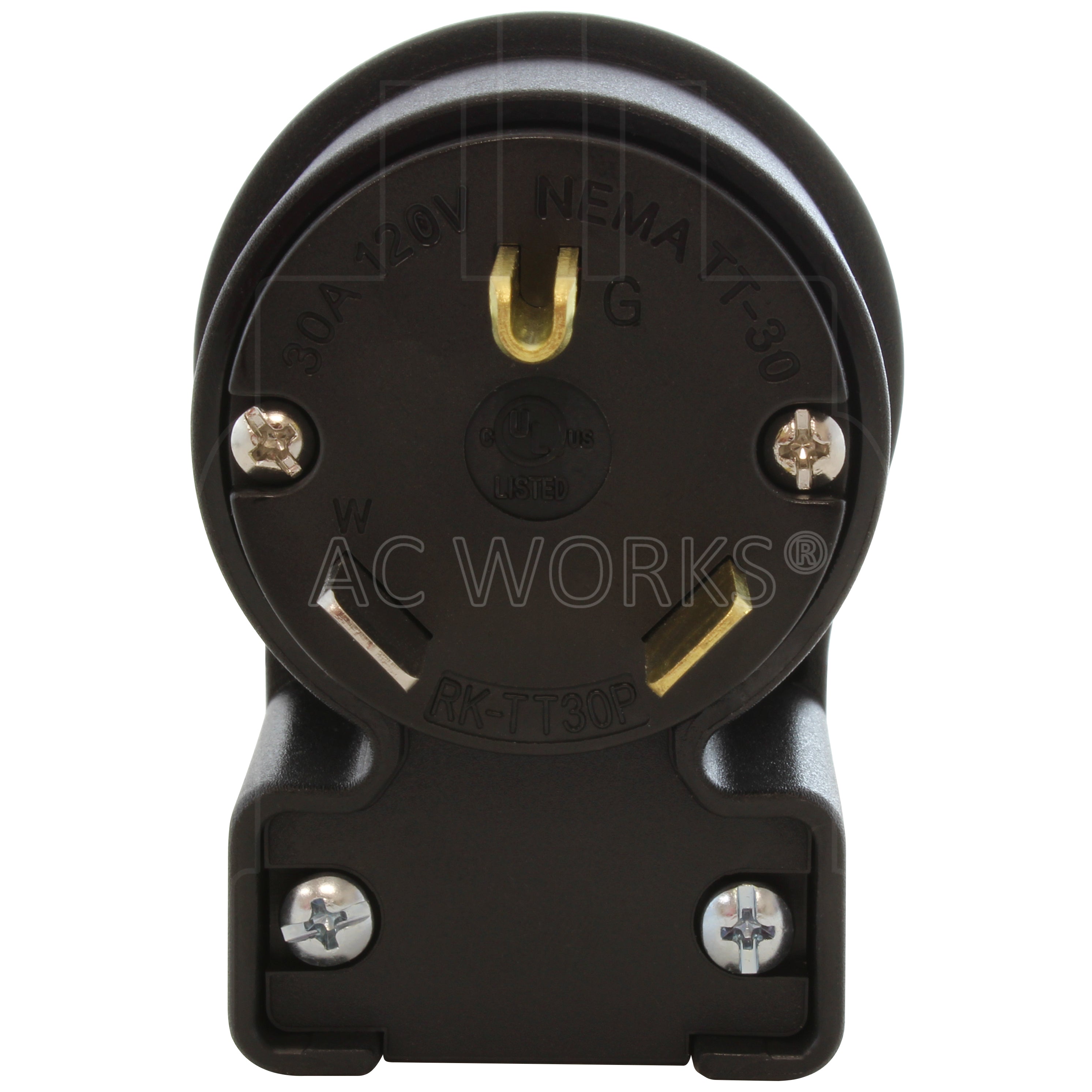 30A RV plug in right angle