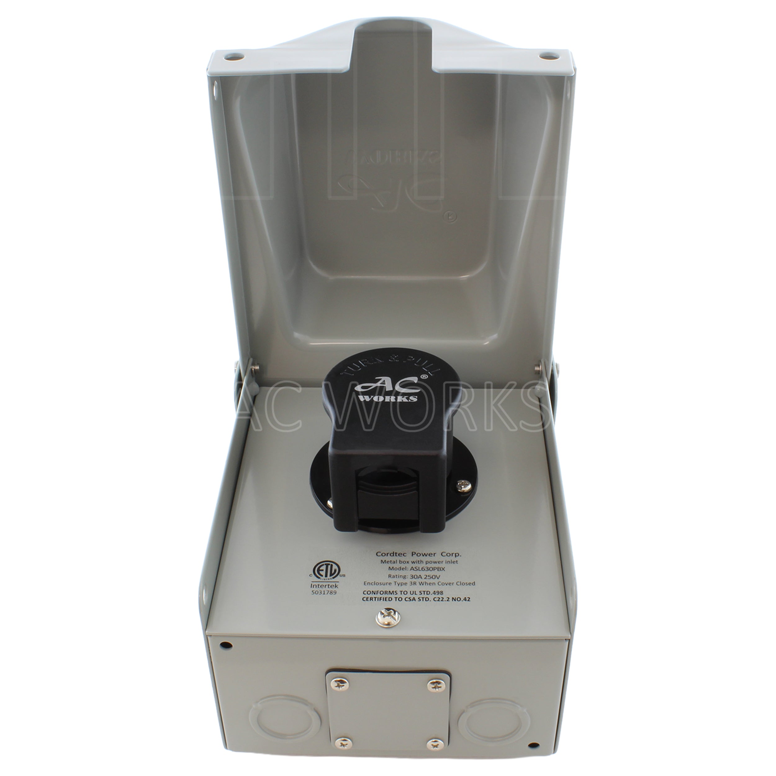 inlet box with connector together application