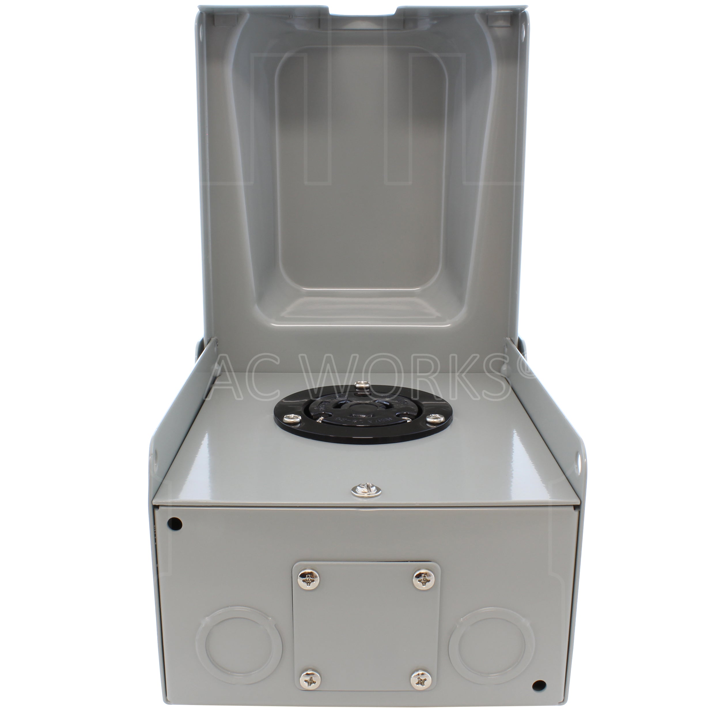 L5-20 outlet box with multiple access ports