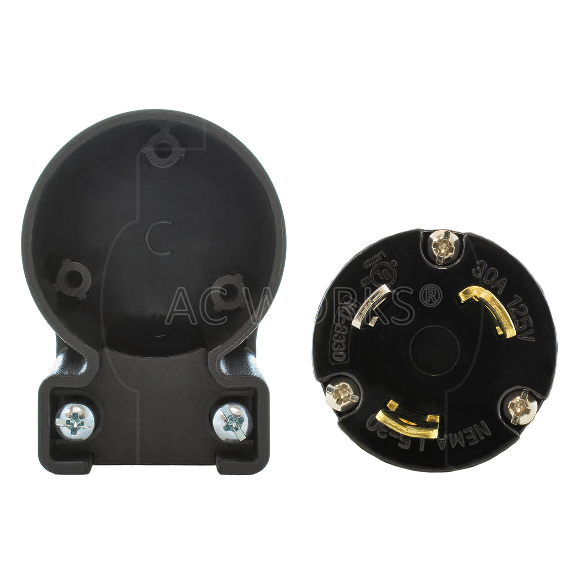 male plug with elbow case