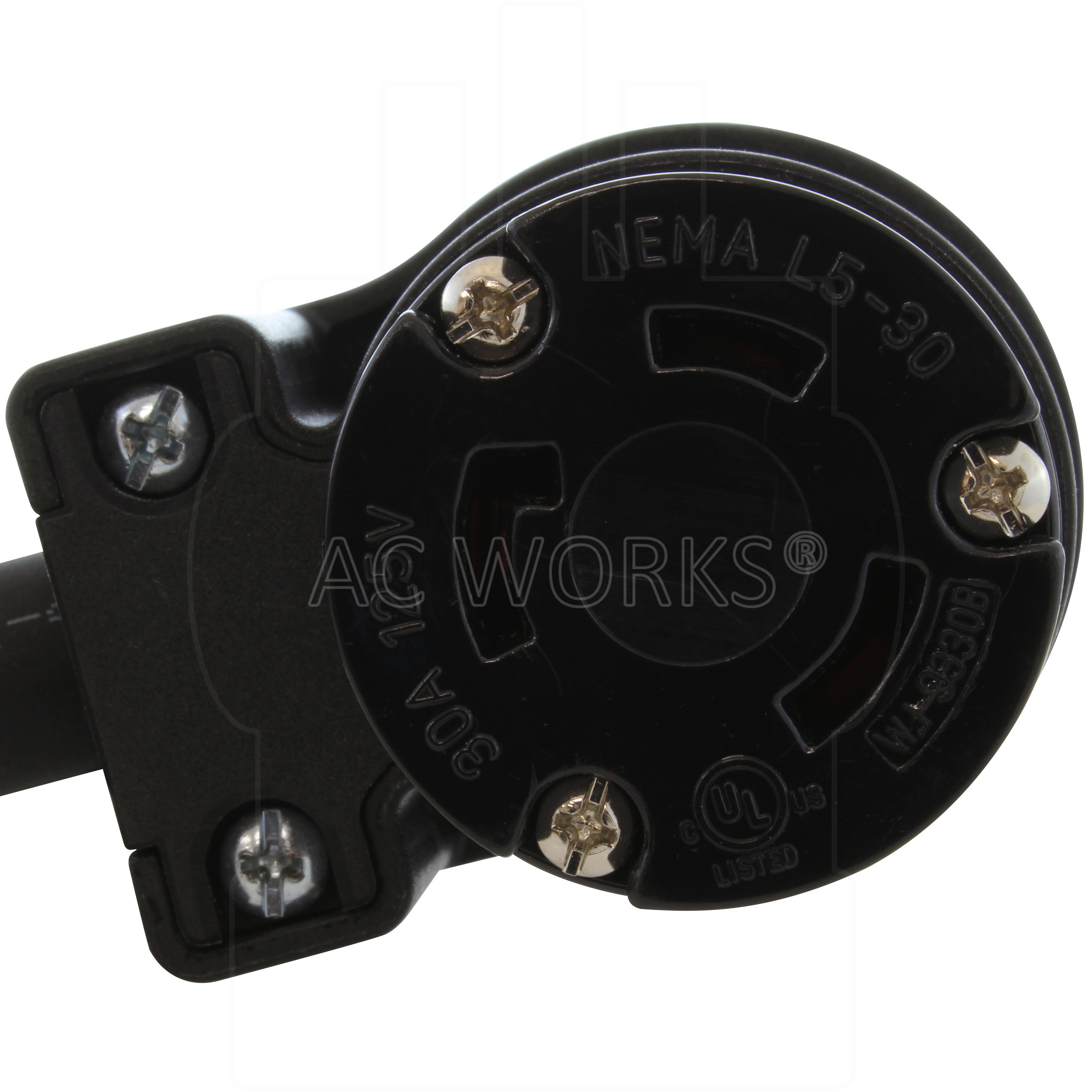 NEMA L5-30R, locking 3-prong connector