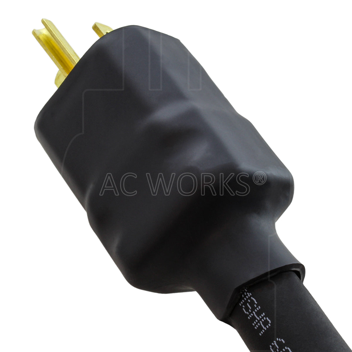 heat shrink tubing on a male plug end