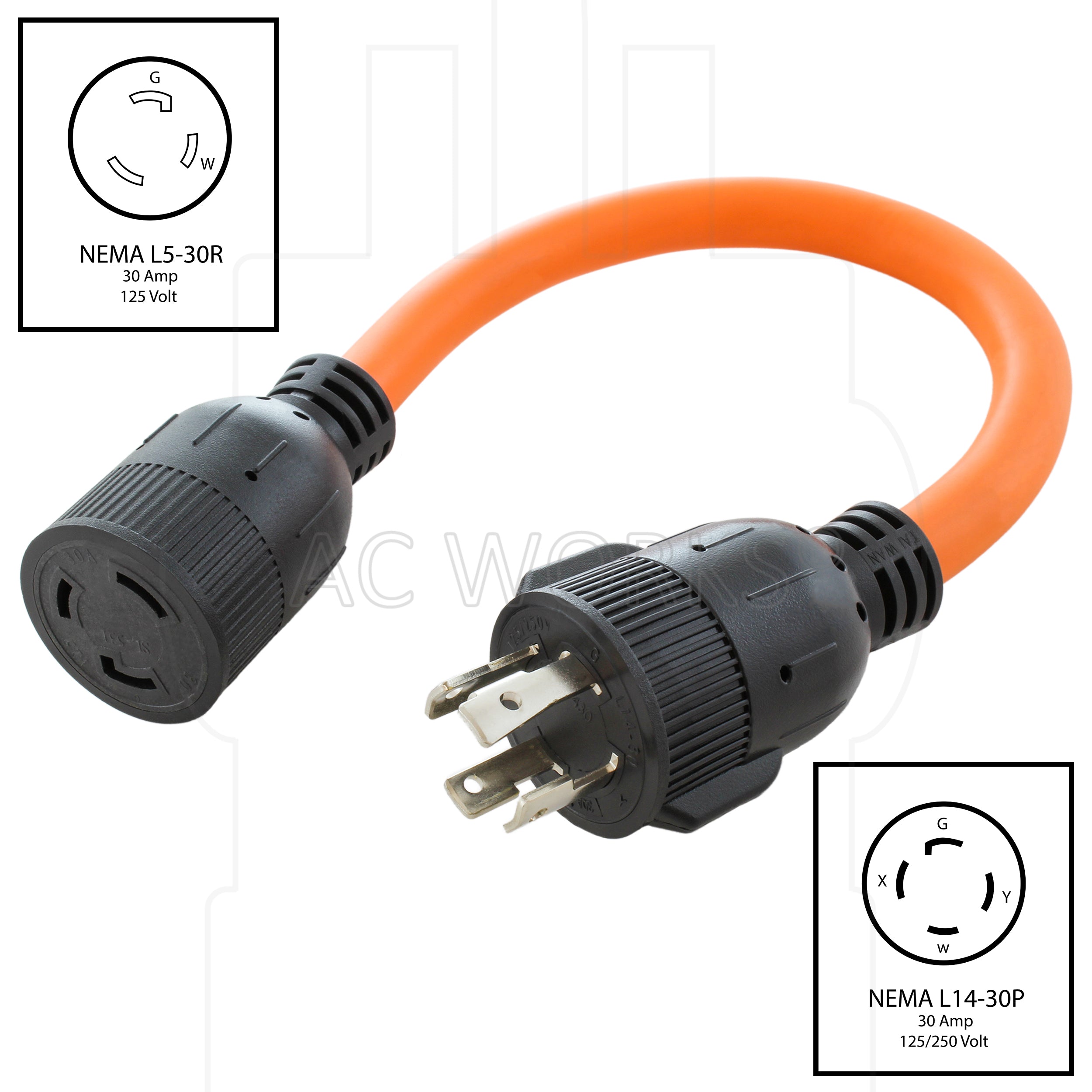 4-prong generator locking plug with nema
