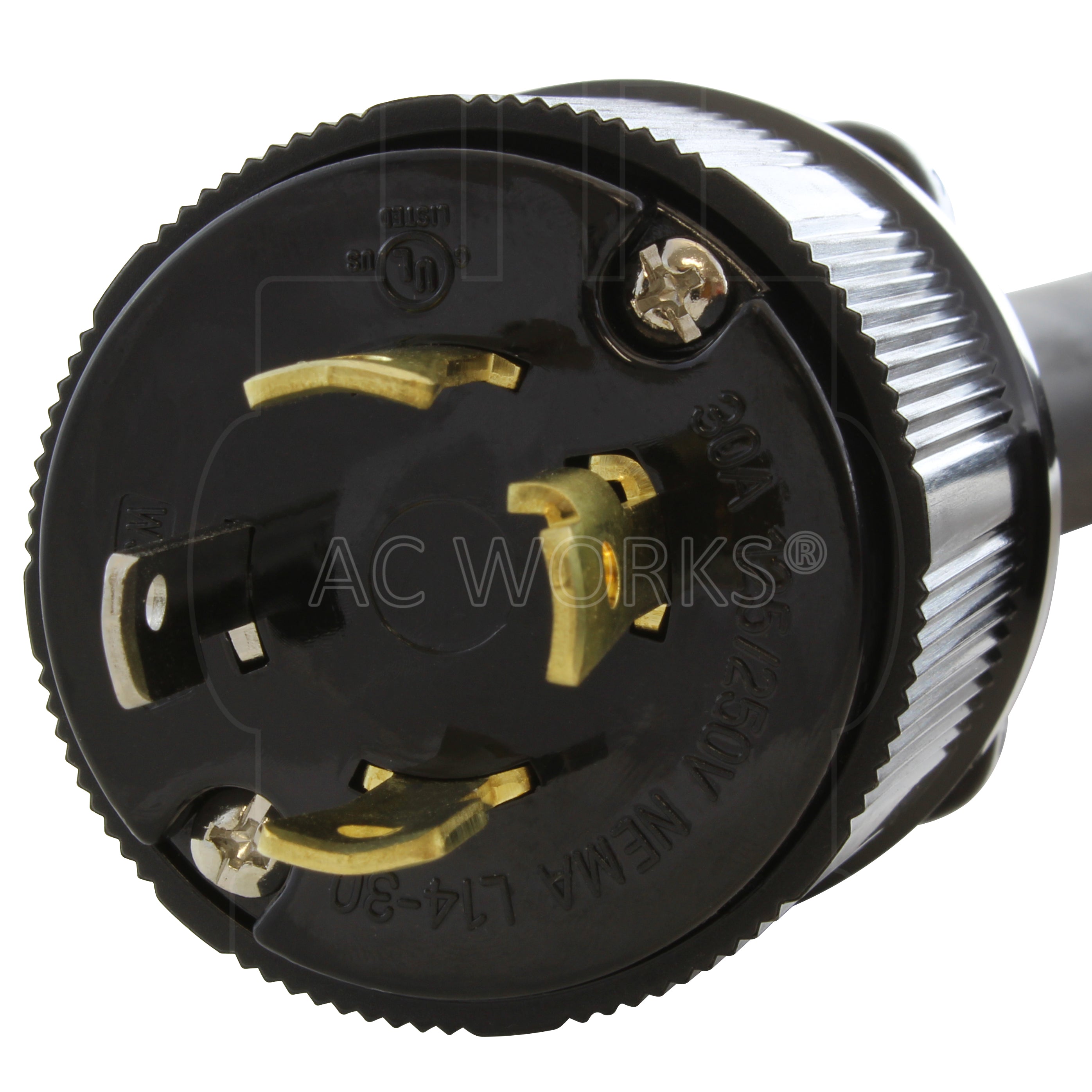 NEMA L14-30P, 4-prong Generator locking male plug