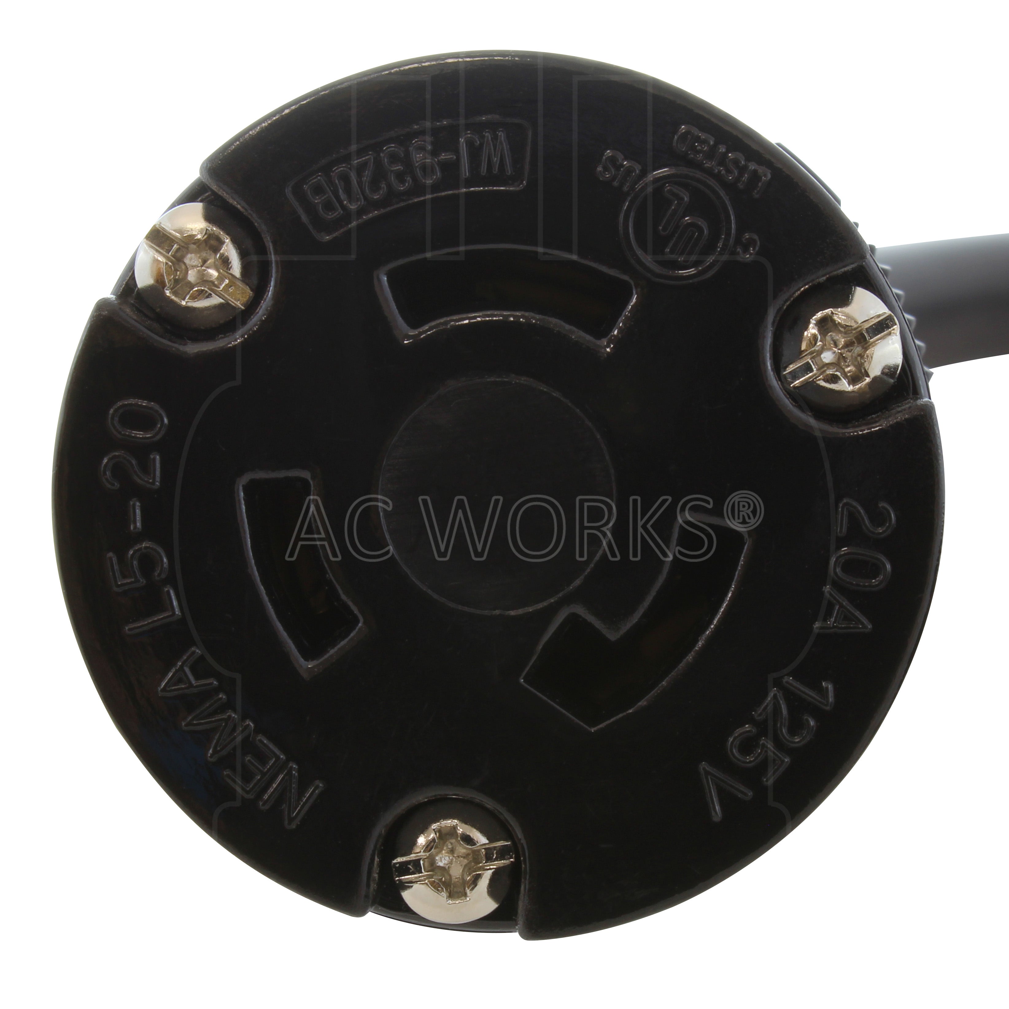 NEMA L5-20R, 3-prong locking connector