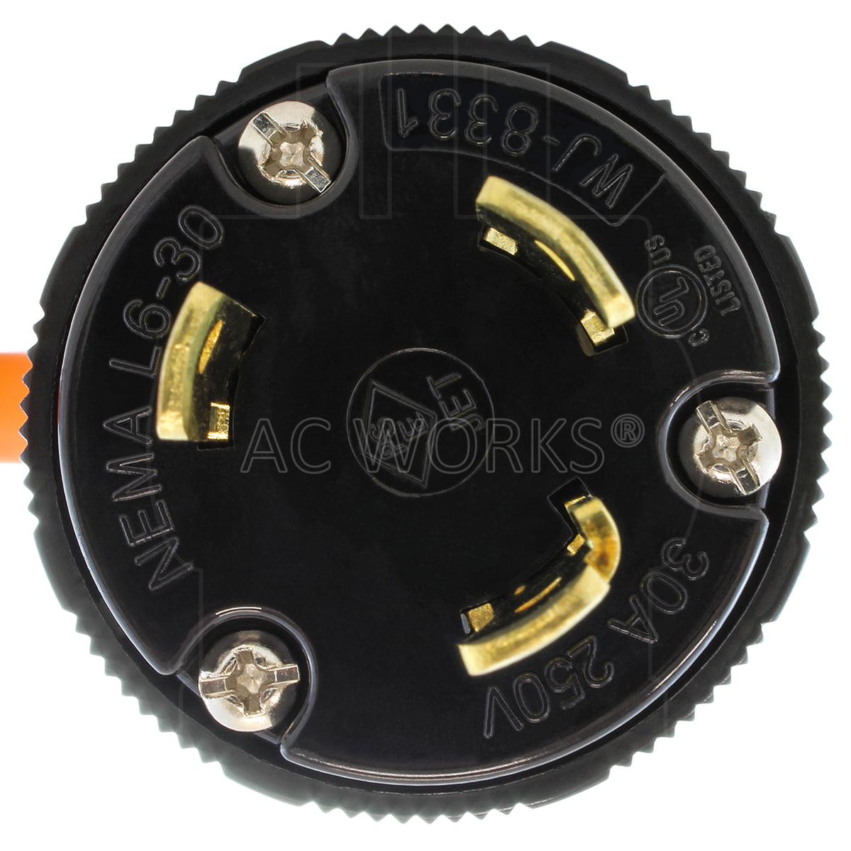 l6-30 3 prong locking male plug