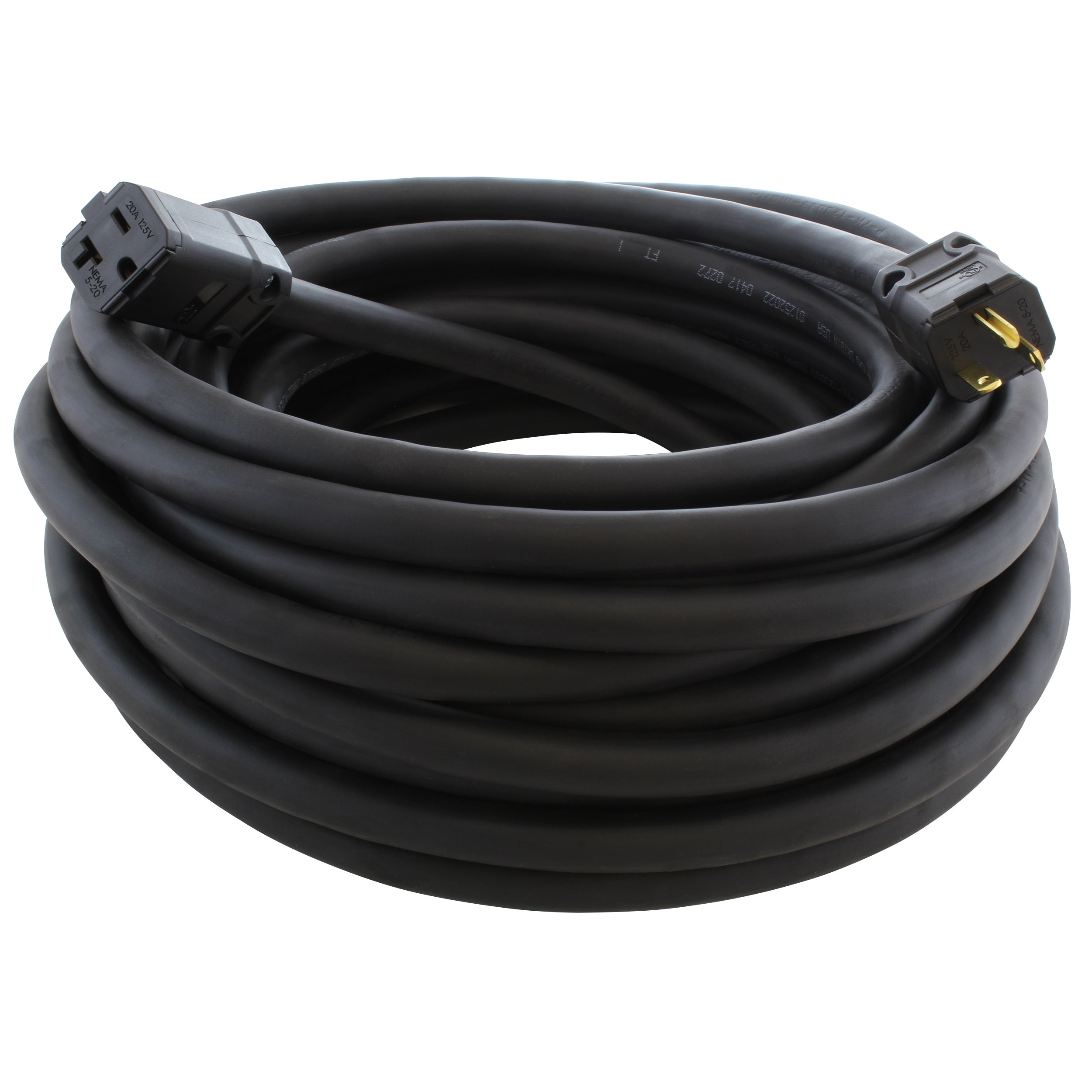 NEMA 5-20 Super Duty Rubber Extension Cord SOOW 10 Gauge 20A 125