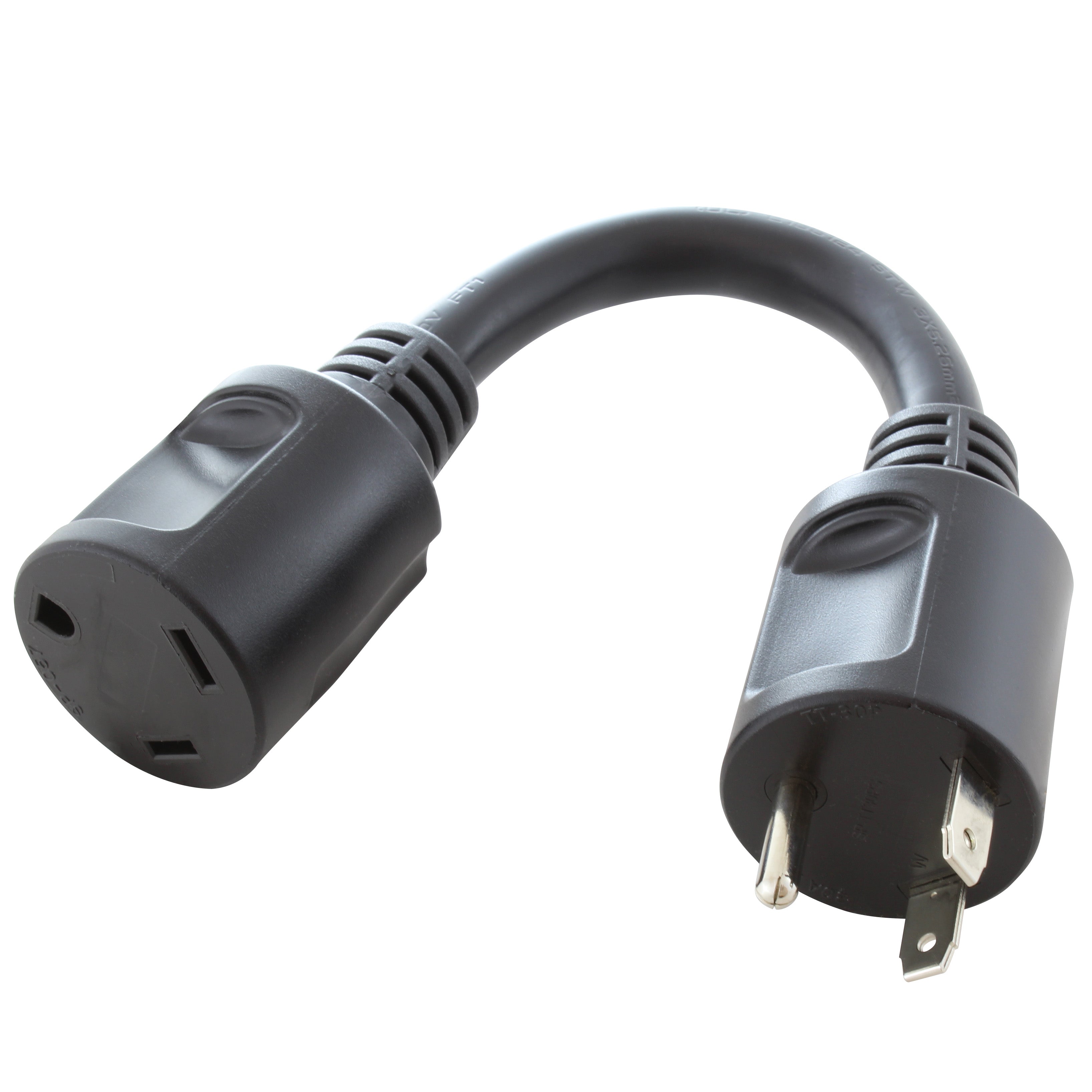1ft. 30A 125V NEMA TT-30 RV Outlet Extender – AC Connectors