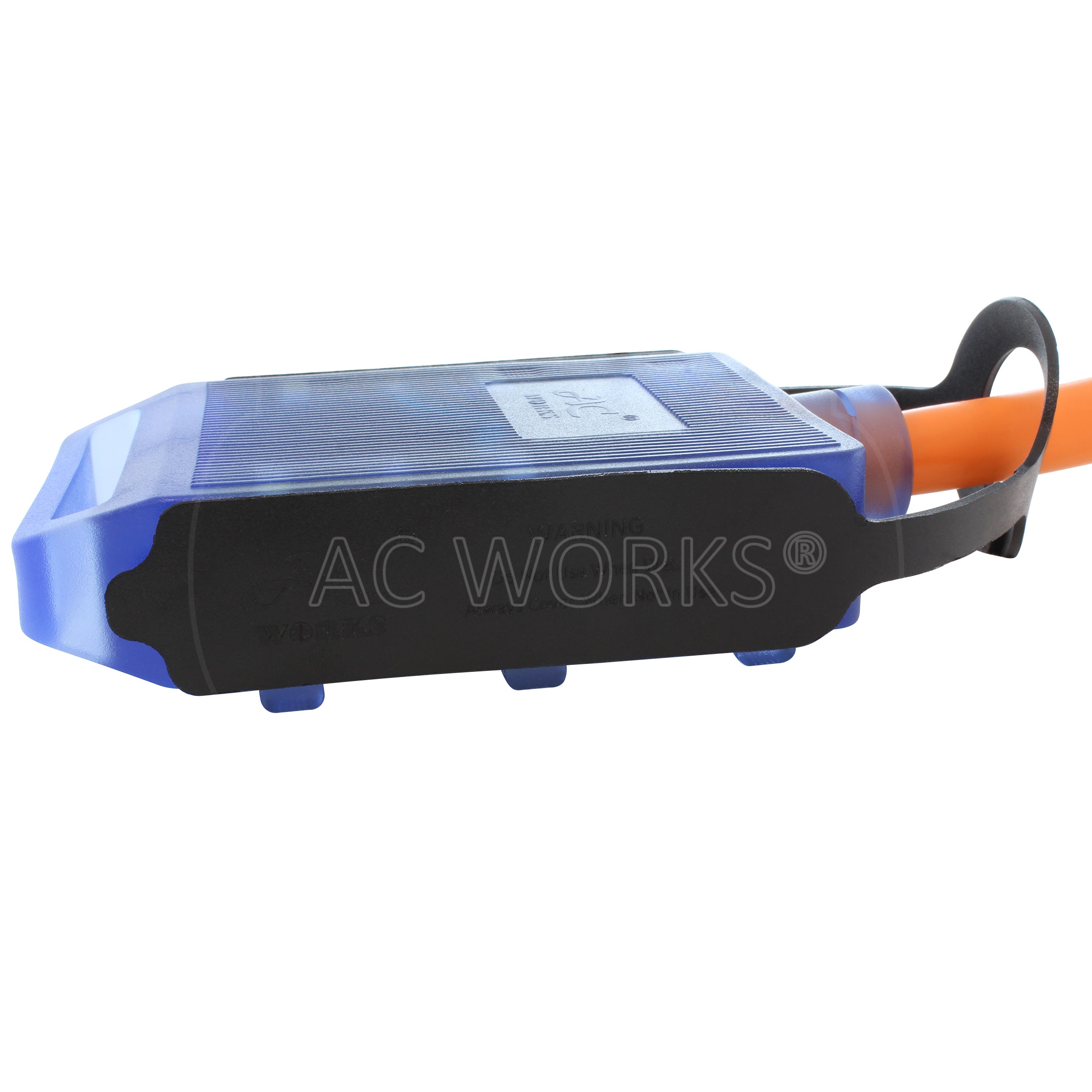 (4) T-blade NEMA 5-15/20R female household outlets with covers on and a built in 20 amp circuit breaker. cETLus certified