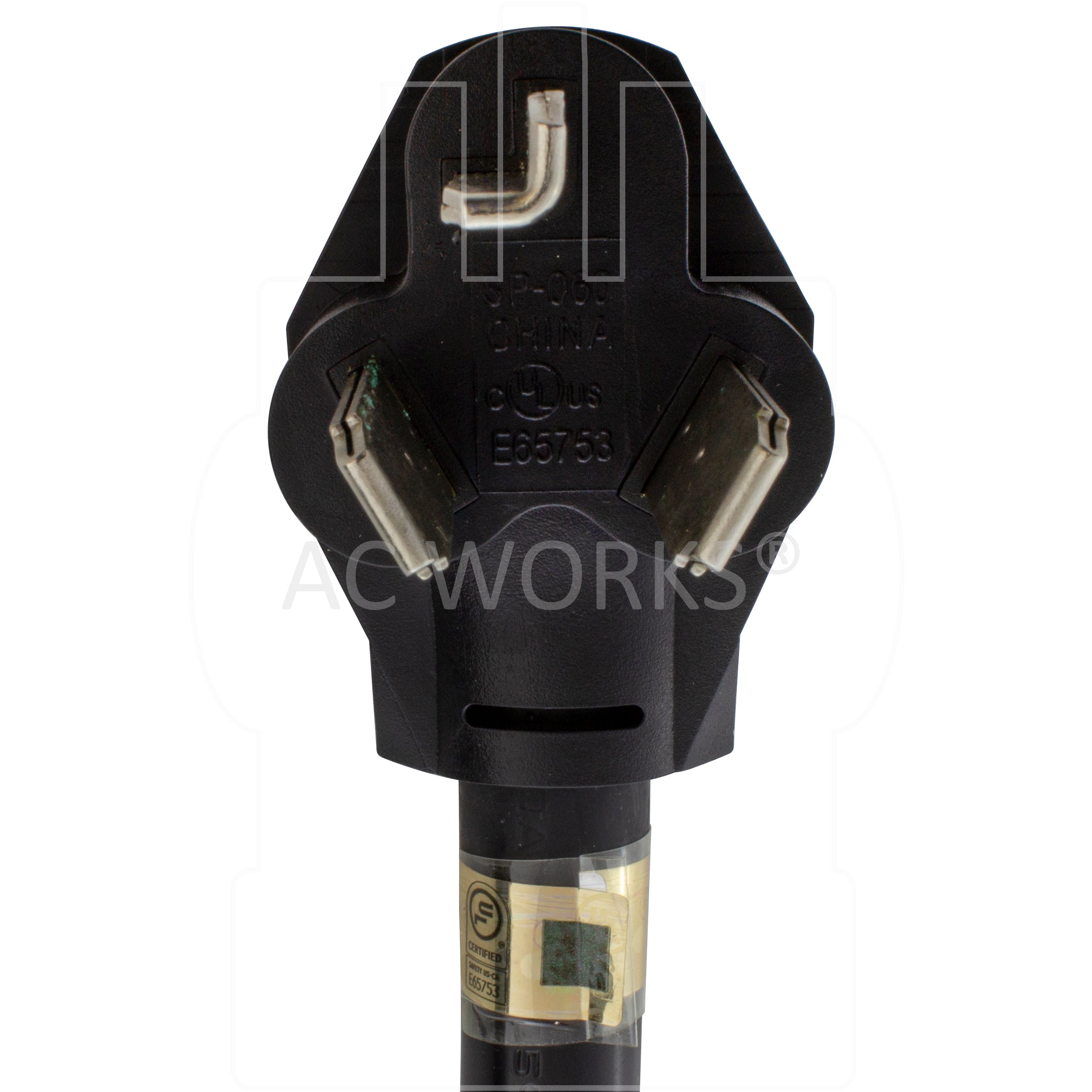 30 Amp 250 Volt 3-Prong NEMA 10-30 Male Plug