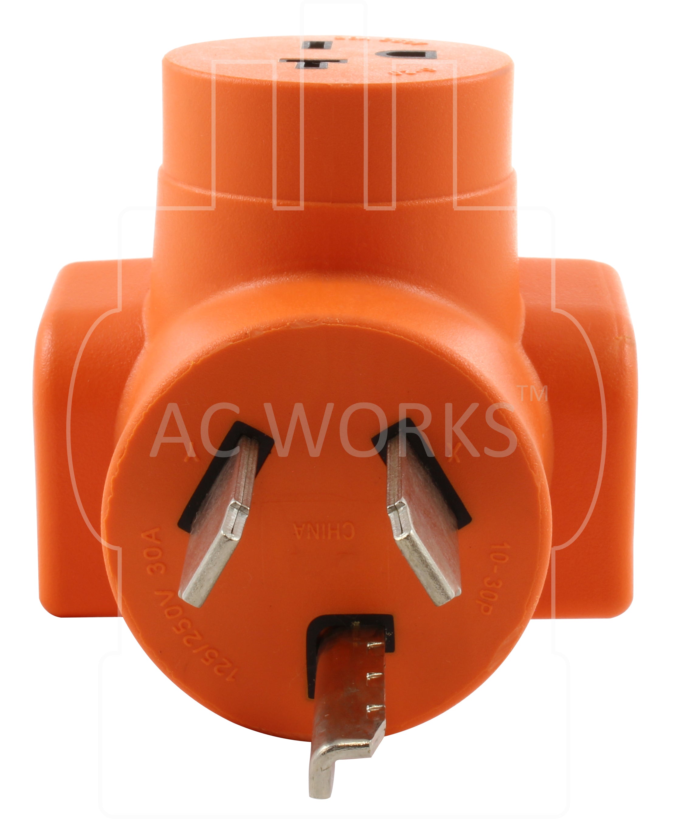 NEMA 10-30P Male 3-Prong Nickel Plated Male Plug by AC WORKS®