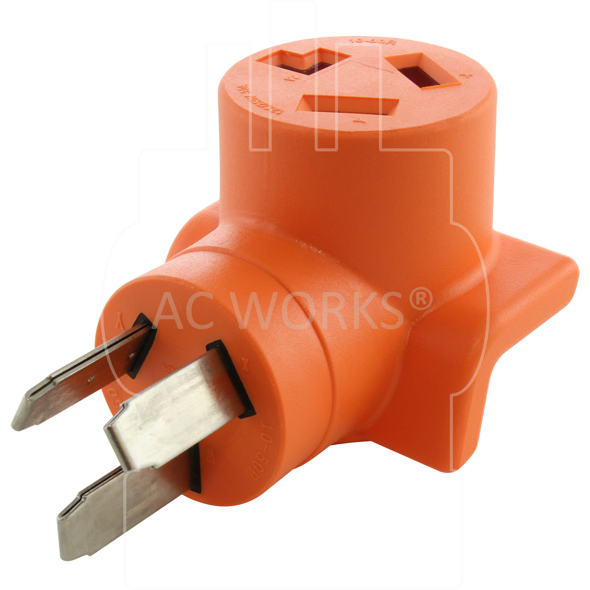 10-50P 50A 3-Prong Dryer/ Range Plug to 10-30R 3-Prong Dryer Outlet – AC  Connectors