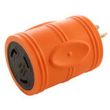 AC WORKS® [AD520L530] NEMA 5-20P 20A Plug to Locking L5-30R 3-Prong 30A 125V Adapter