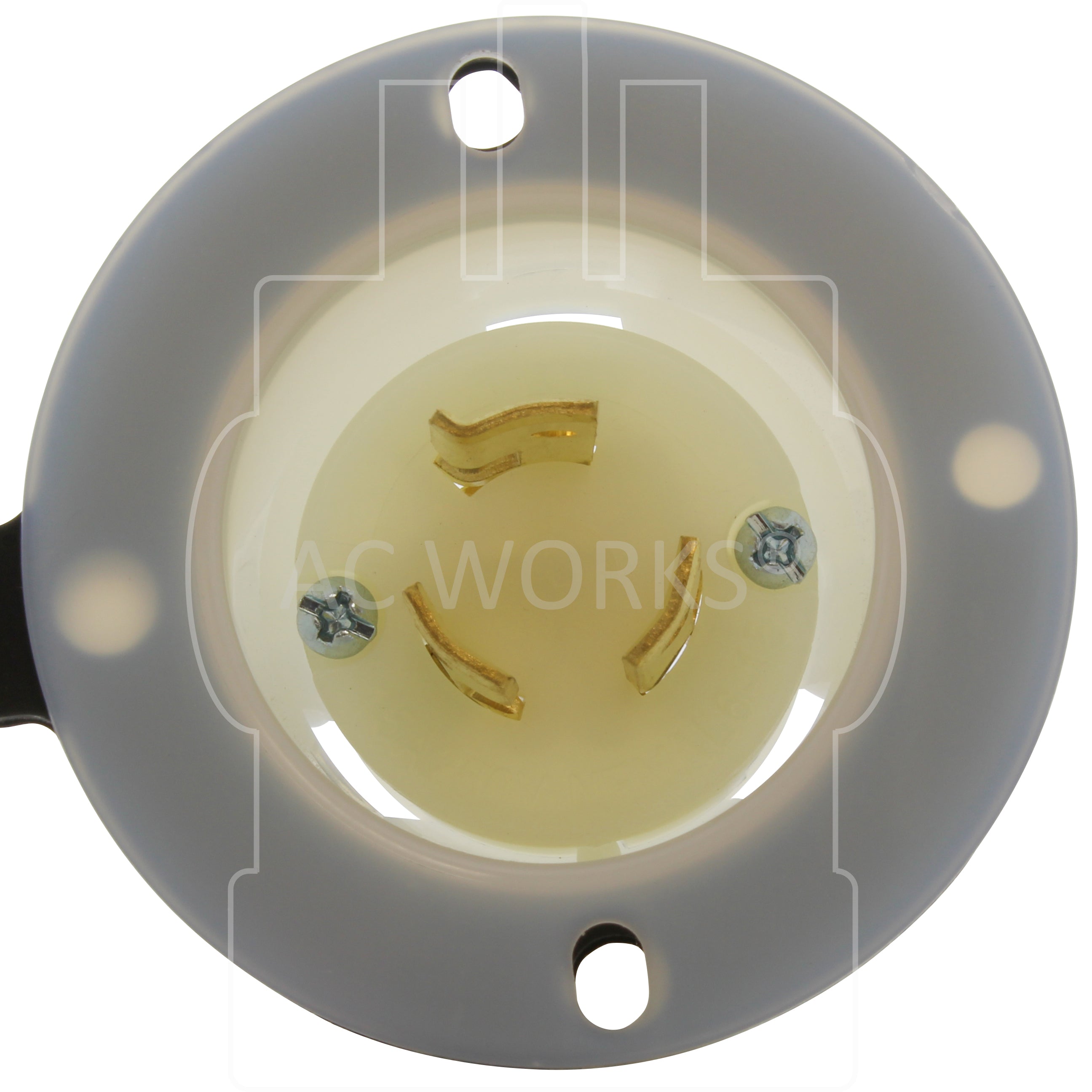 3-prong locking inlet for 250V power