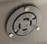locking outlet replacement, flanged inlet, twist lock outlet