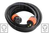 NEMA L5-20 3-prong locking rubber extension cord