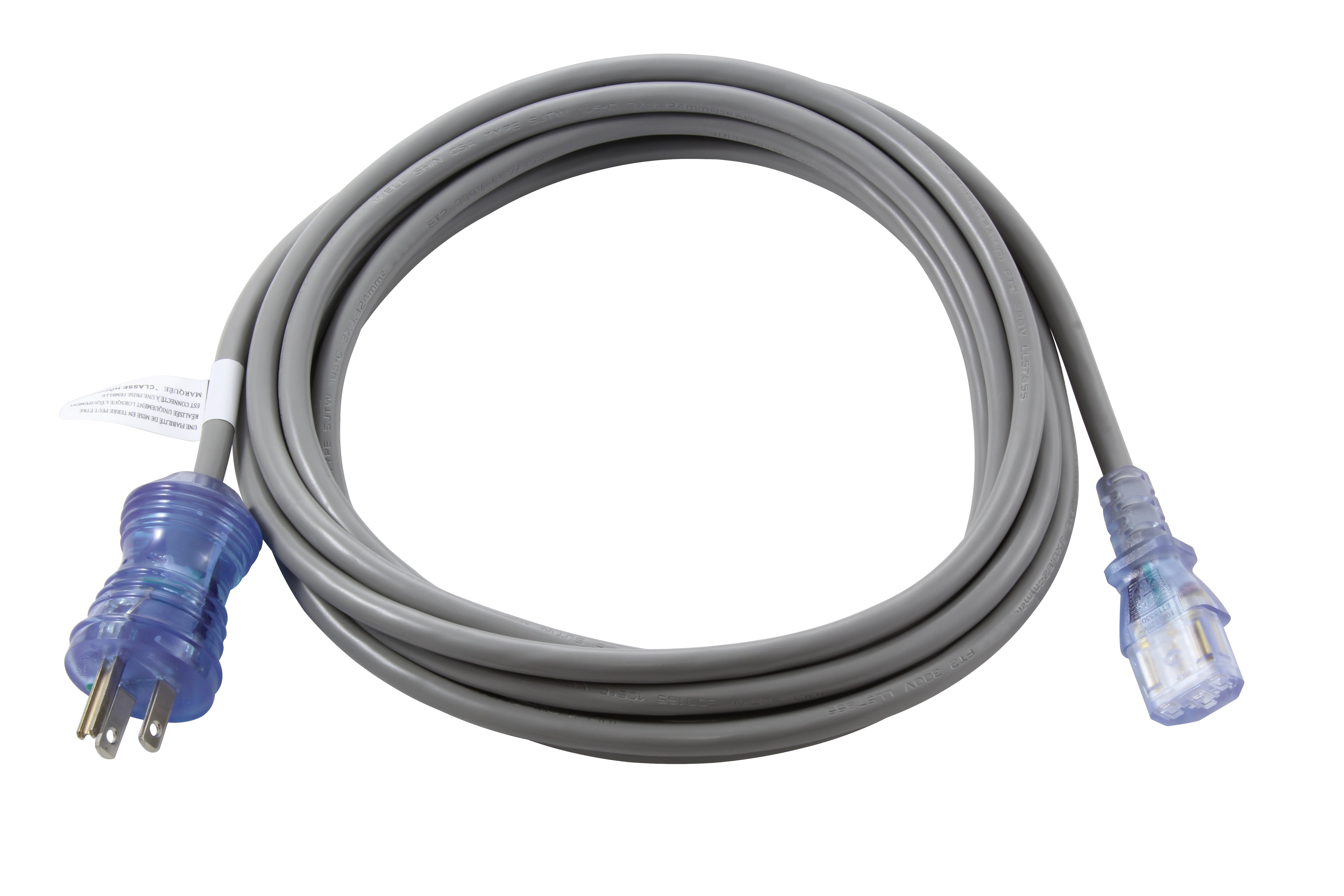 AC WORKS® 13A 16/3 Medical Grade Power Cord With IEC C13 Connector
