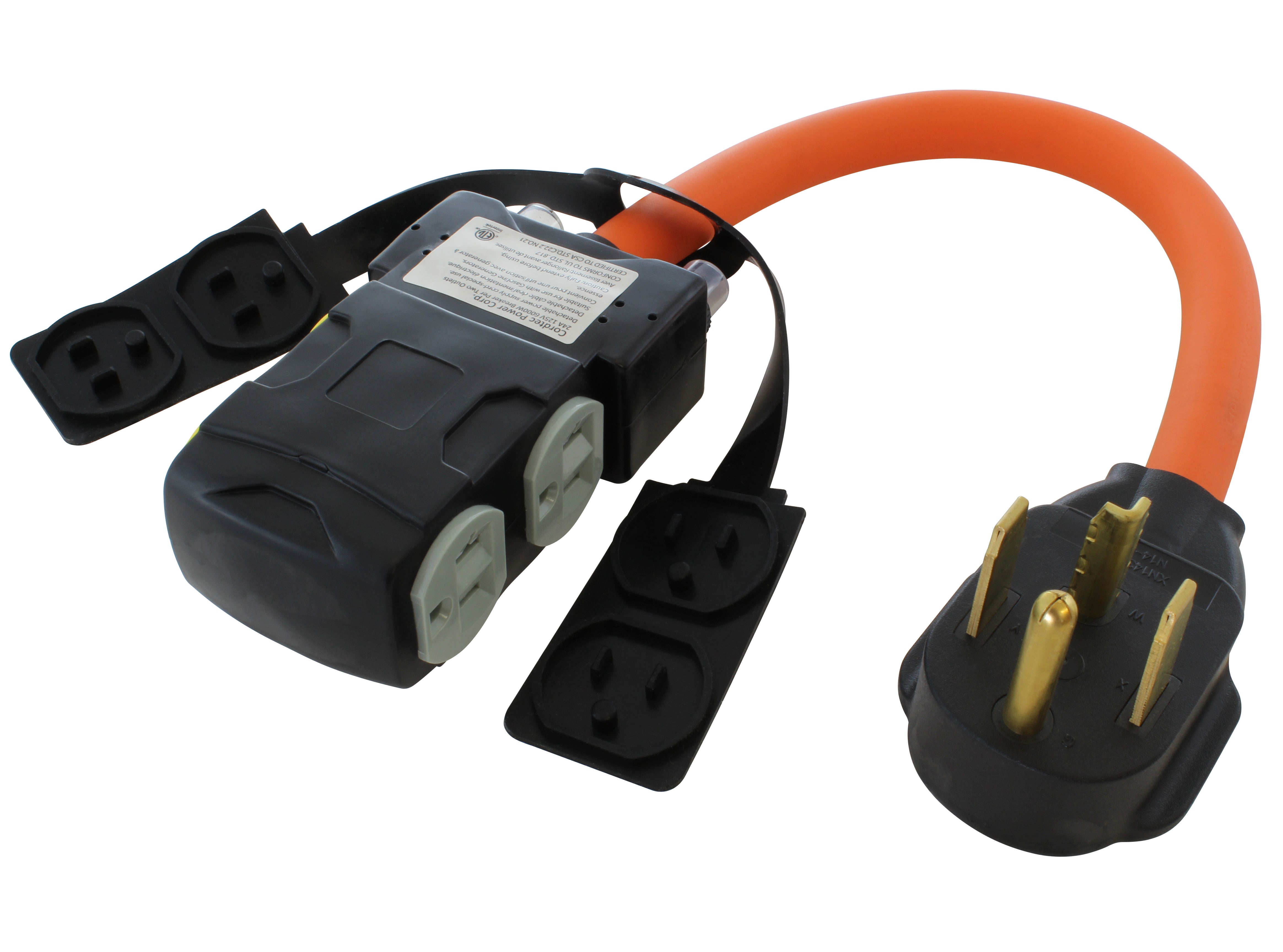 50A 4-Prong Range/Generator Plug to 14-30R 4-Prong 30 Amp 4-Prong Dryer – AC Connectors 50A 4-Prong Range/Generator Plug to 14-30R 4-Prong 30 Amp 4-Prong Dryer – AC Connectors