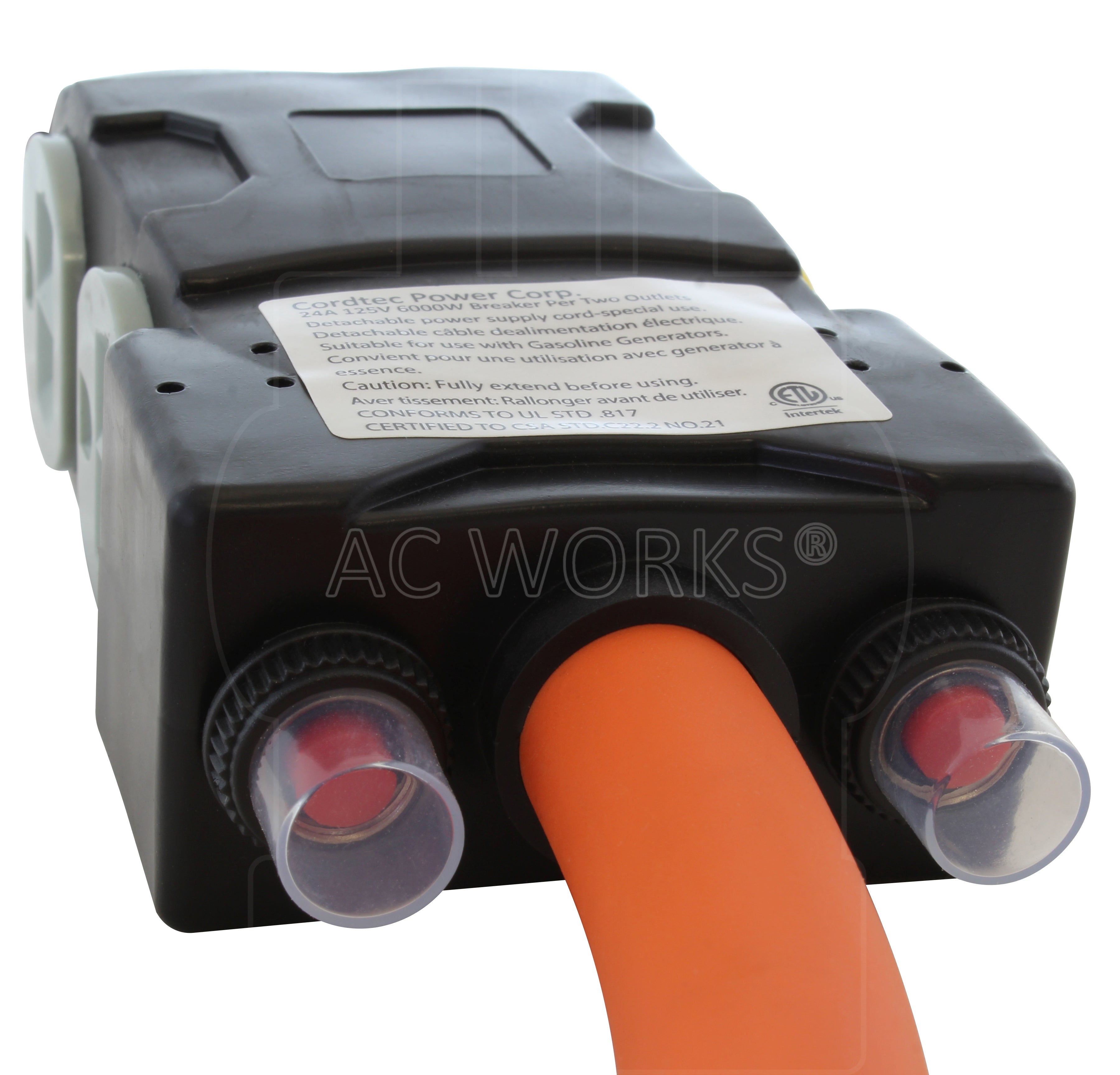 two sets of 24 A breakers