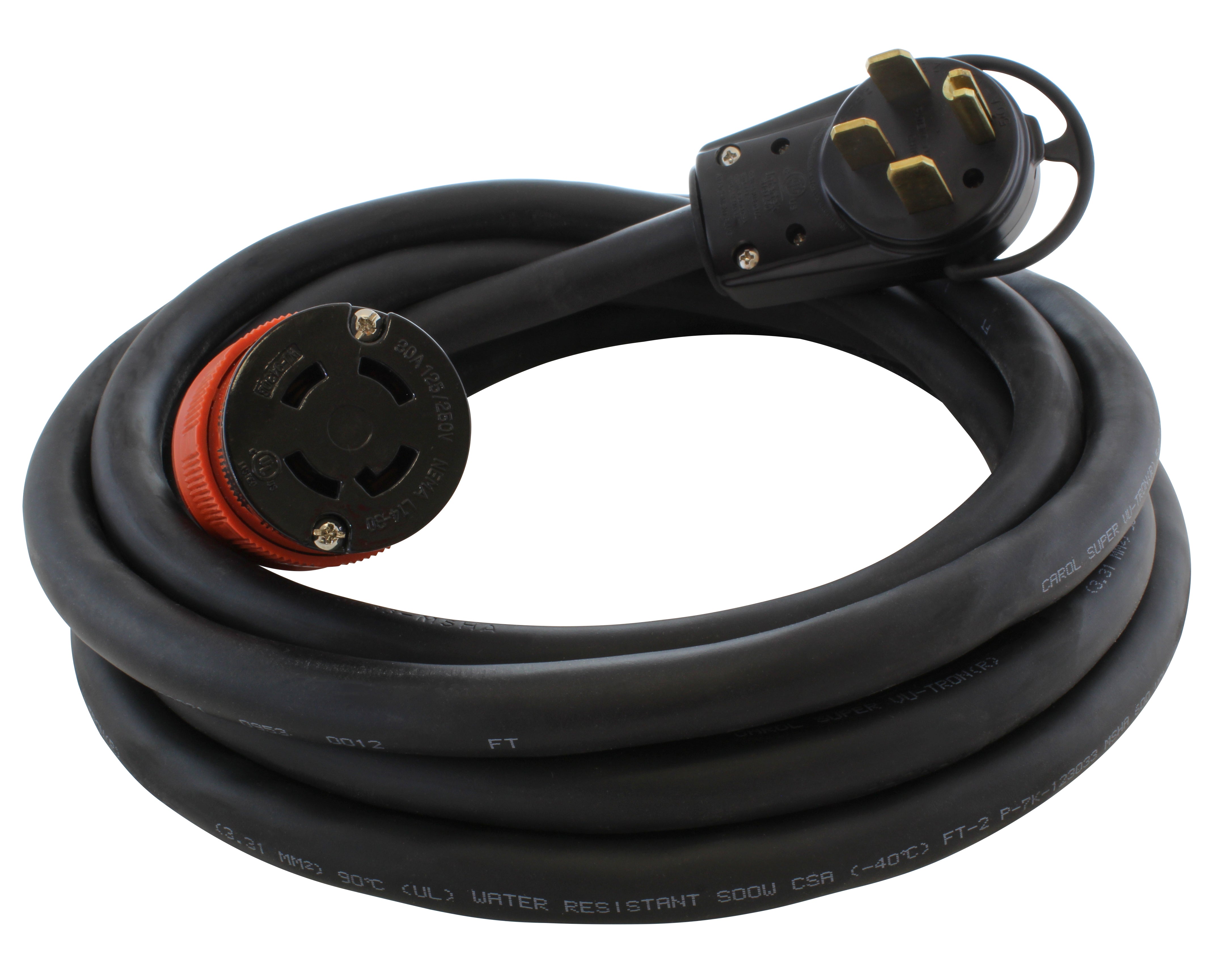 14-50P 50A RV/ Generator/ Range Plug to L14-30R 4-Prong 30A