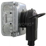 AC WORKS® [ASTT30P] 30 Amp 3-Prong RV Travel Trailer NEMA TT-30P DIY Assembly Replacement Plug
