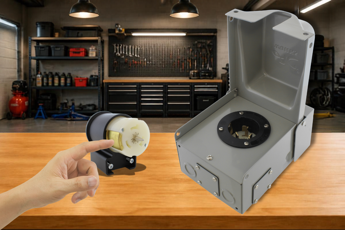 Does a Locking 50A 125/250V Connection Have Four Prongs? Hidden Ground Contact.