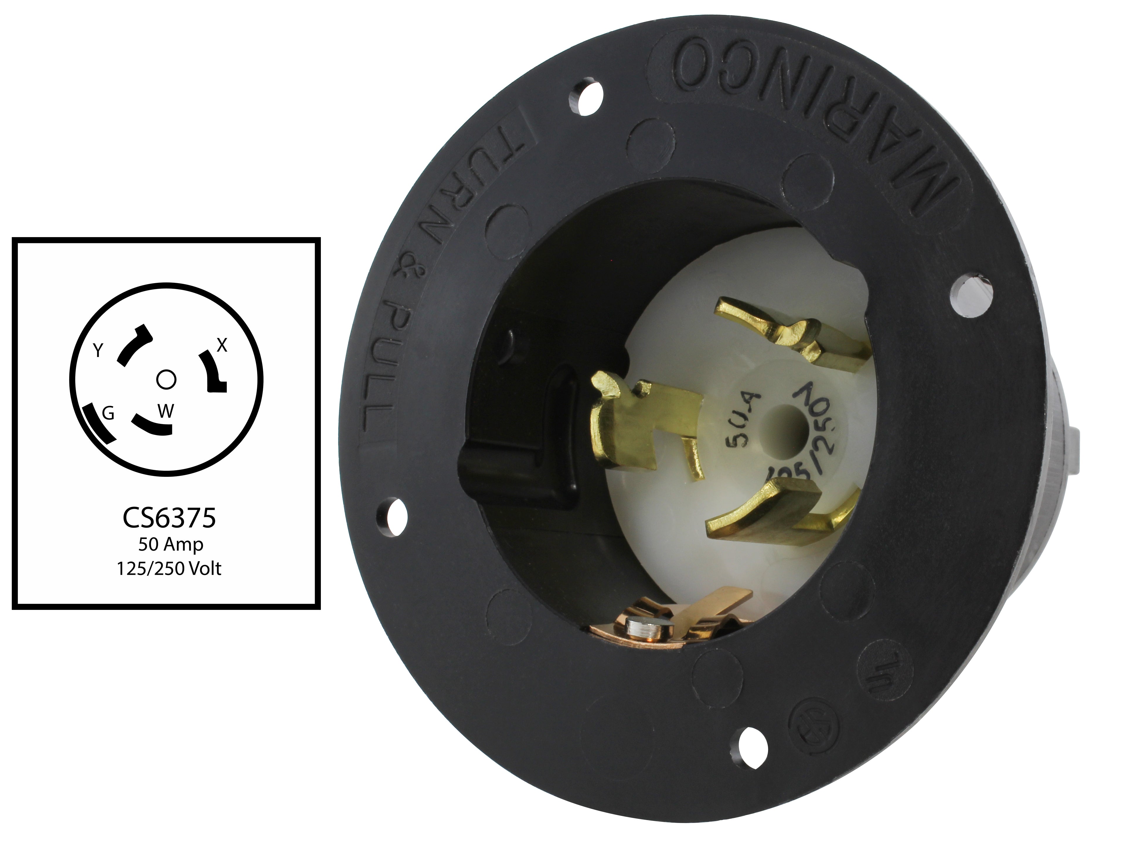 New Product Release: CS6375 50 Amp Power Input Inlet