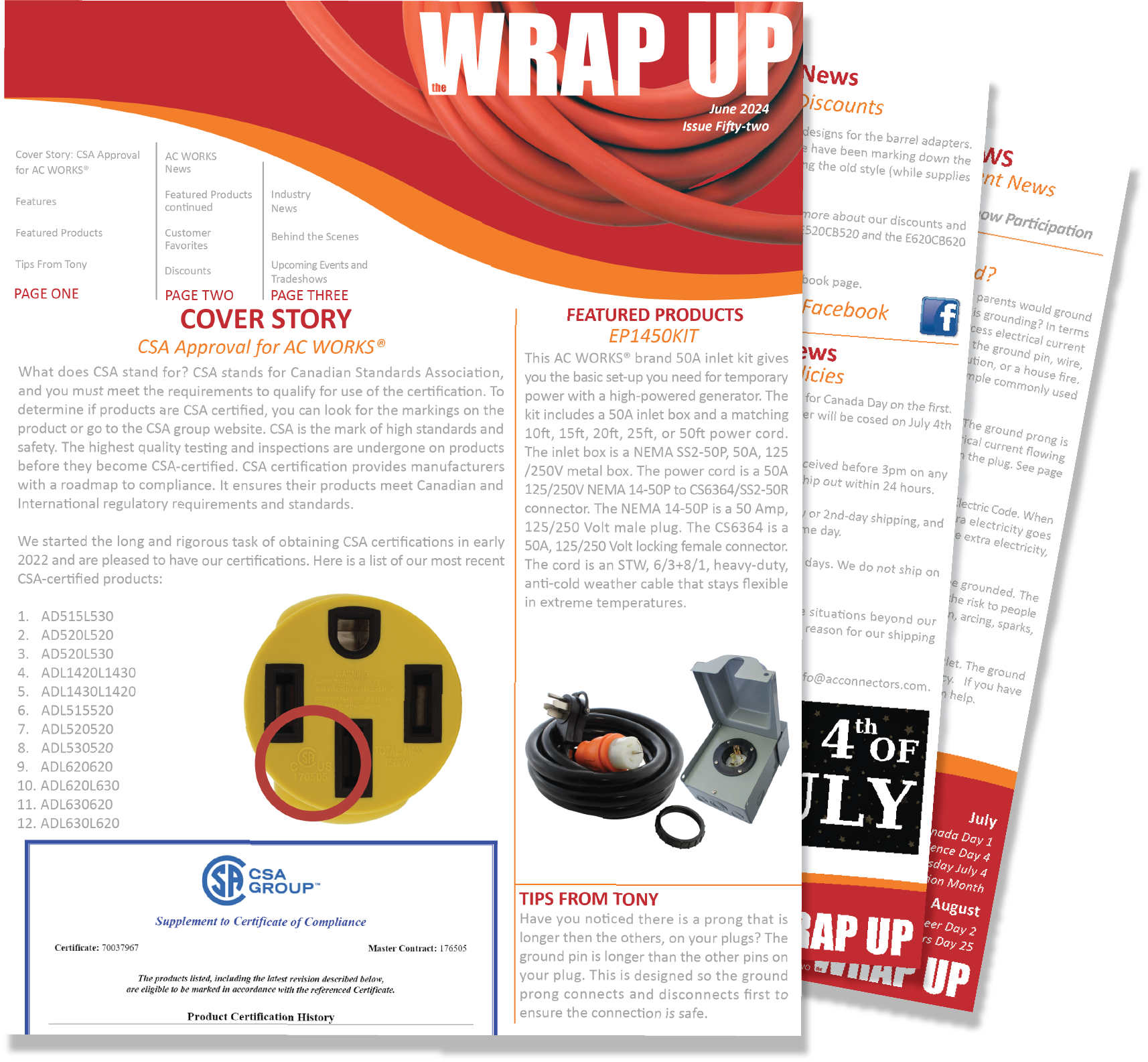 DOWNLOAD ISSUE 52 OF THE WRAP UP NEWSLETTER