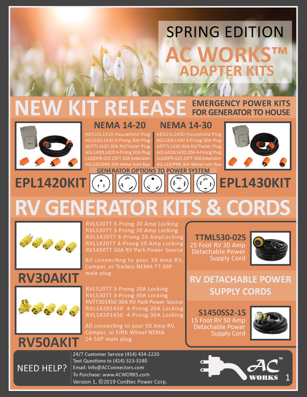 Download: Spring Product Sheet – AC Connectors