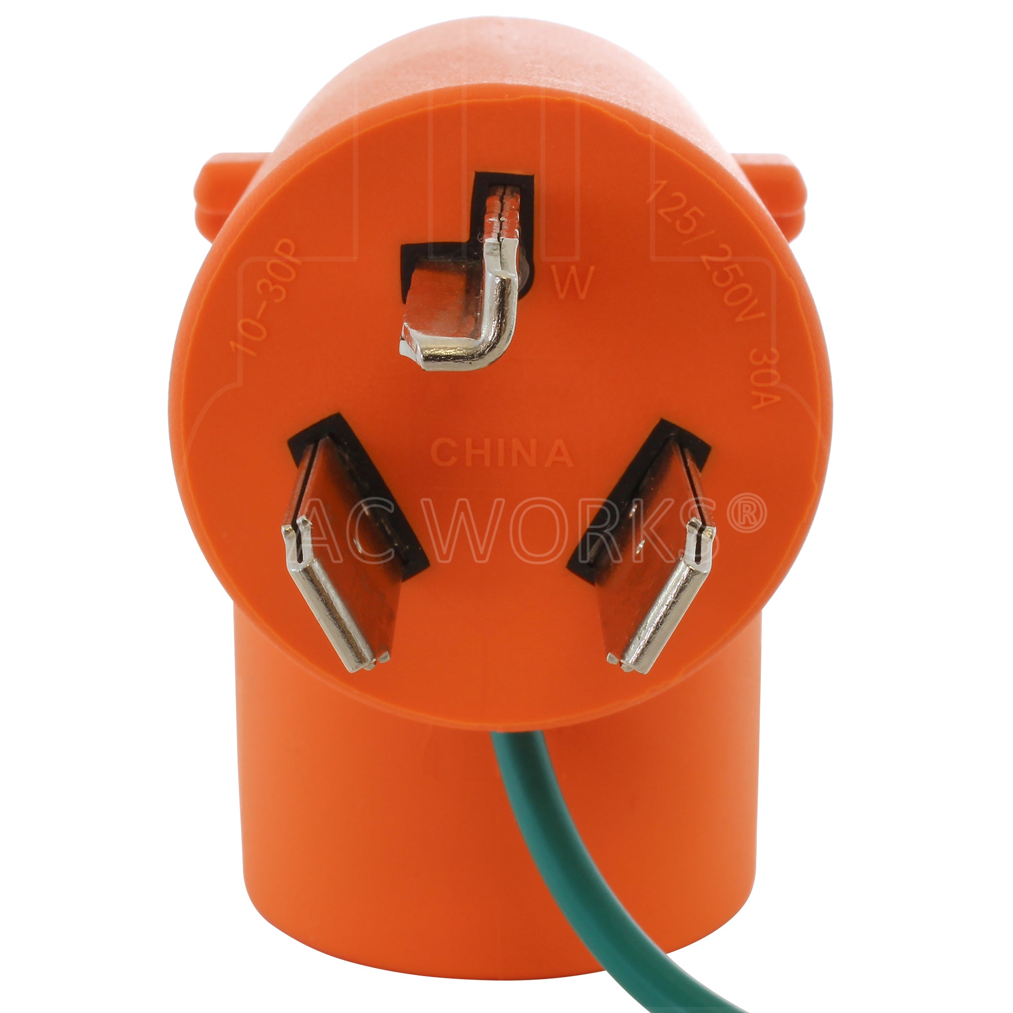 NEMA 10-30P 3-prong 30A 250V dryer plug