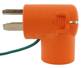 right angle adapter with power indicator