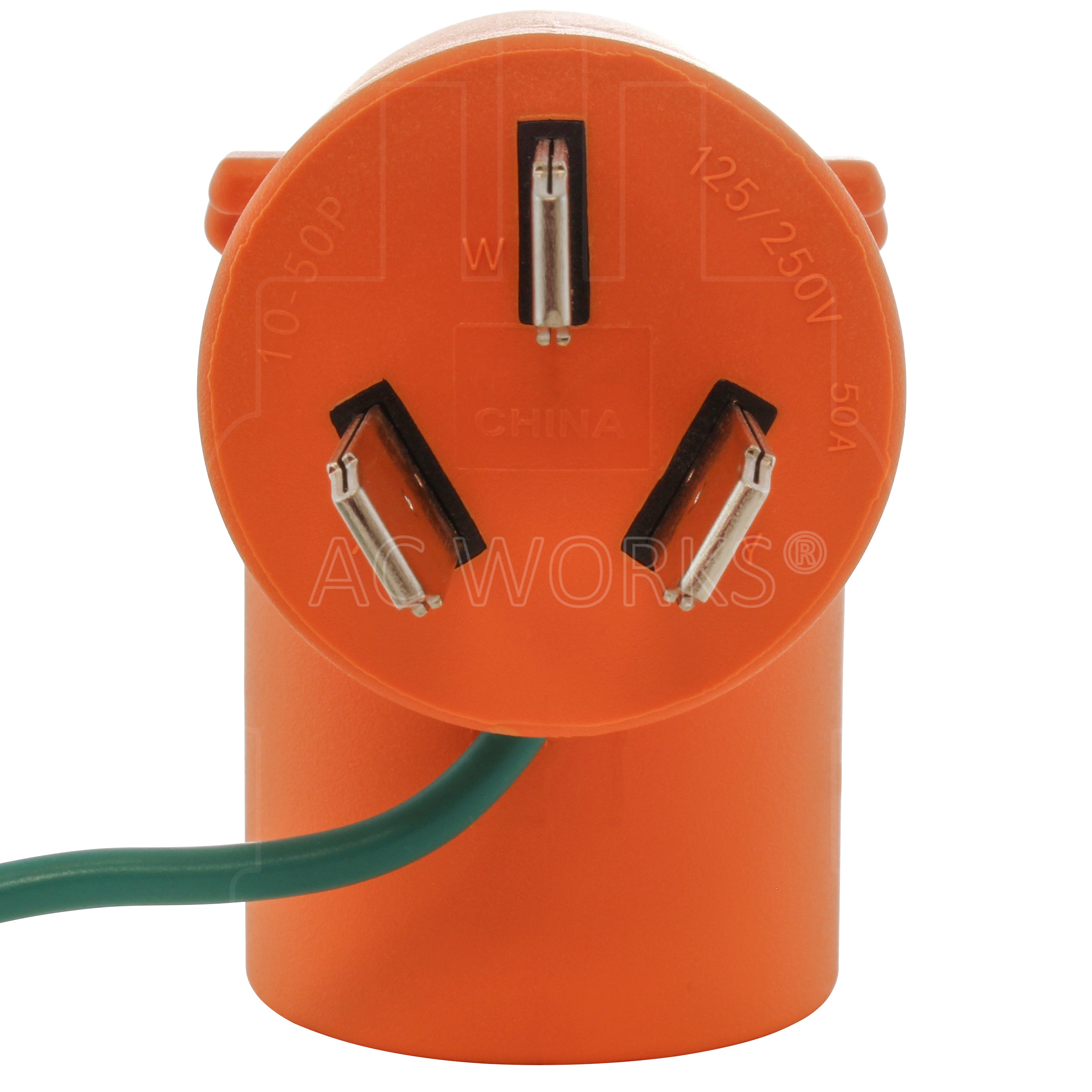 NEMA 10-50P 50A 250V 3-prong old range plug