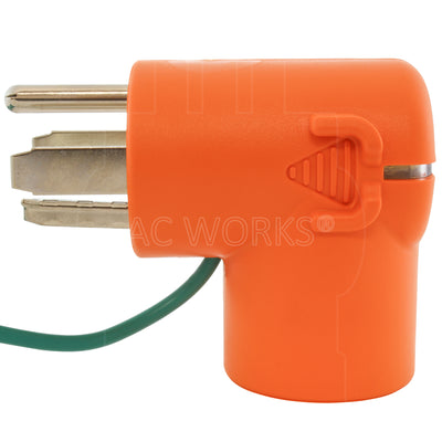 AC WORKS® [AD14301030] 4-Prong NEW Dryer Plug to 3-Prong OLD Dryer Socket Adapter