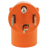 AC WORKS® [AD1430L1430] 4-Prong Dryer Plug to 4-Prong Locking 30 Amp 125/250 L14-30R Adapter