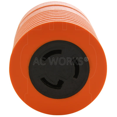 AC WORKS® [AD515L515] Locking Adapter 15A 5-15P Plug to Locking 15A L5-15R Female Connector