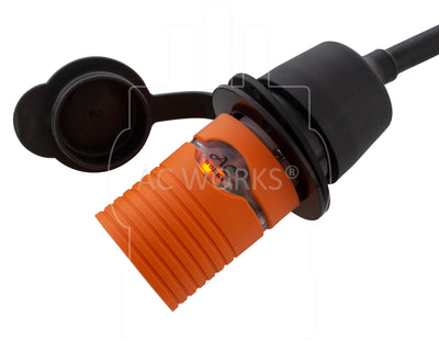 AC WORKS® [AD615L615] Adapter NEMA 6-15P 15A 250V Male Plug to Locking Female L6-15R 15A Connector