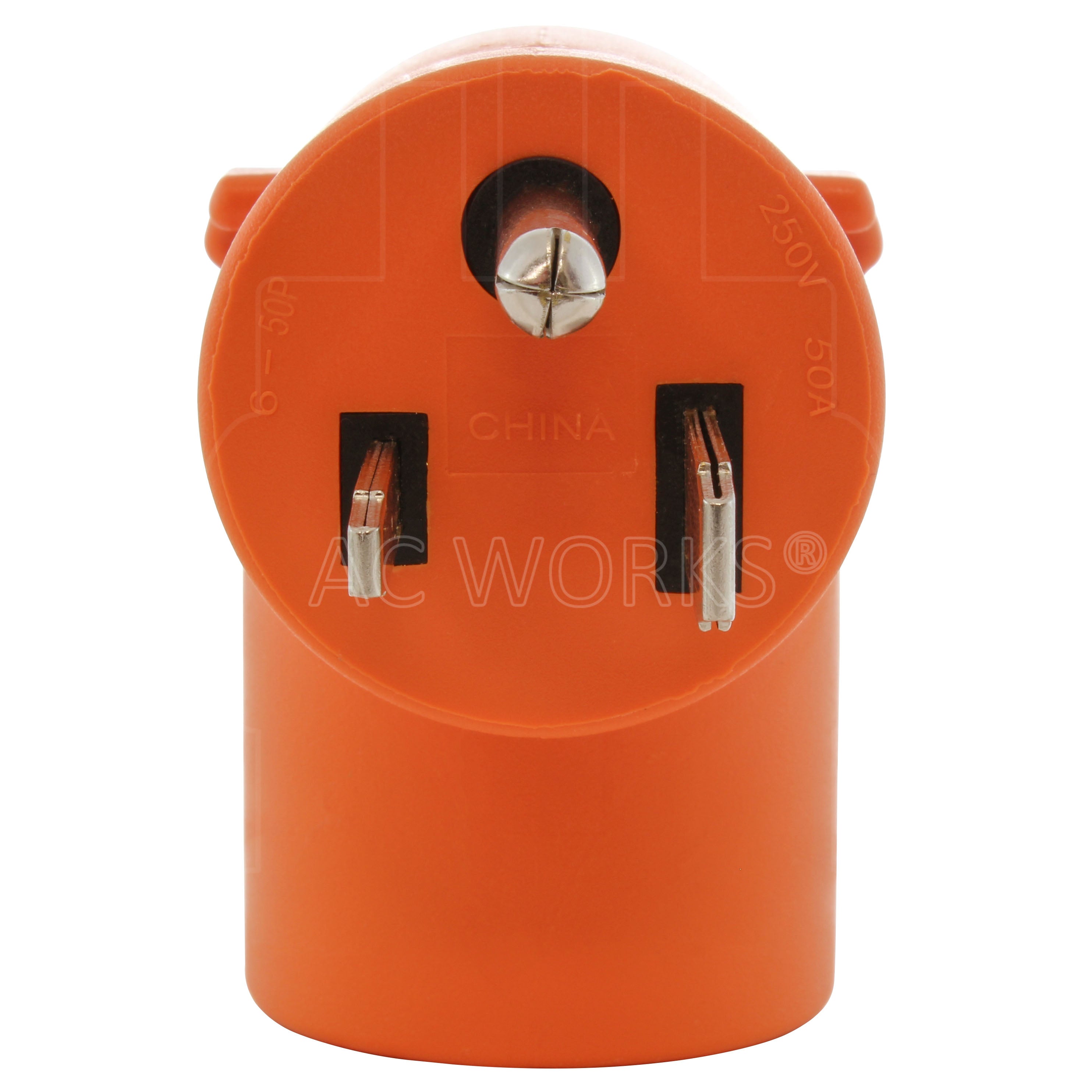 NEMA 6-50P 50A 250V 3-prong male plug