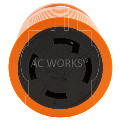 AC WORKS® [ADL1420L1430] 20A 4-Prong 125/250V L14-20P Plug to L14-30R 30A 4-Prong 125/250V Connector with cCSAus Approval