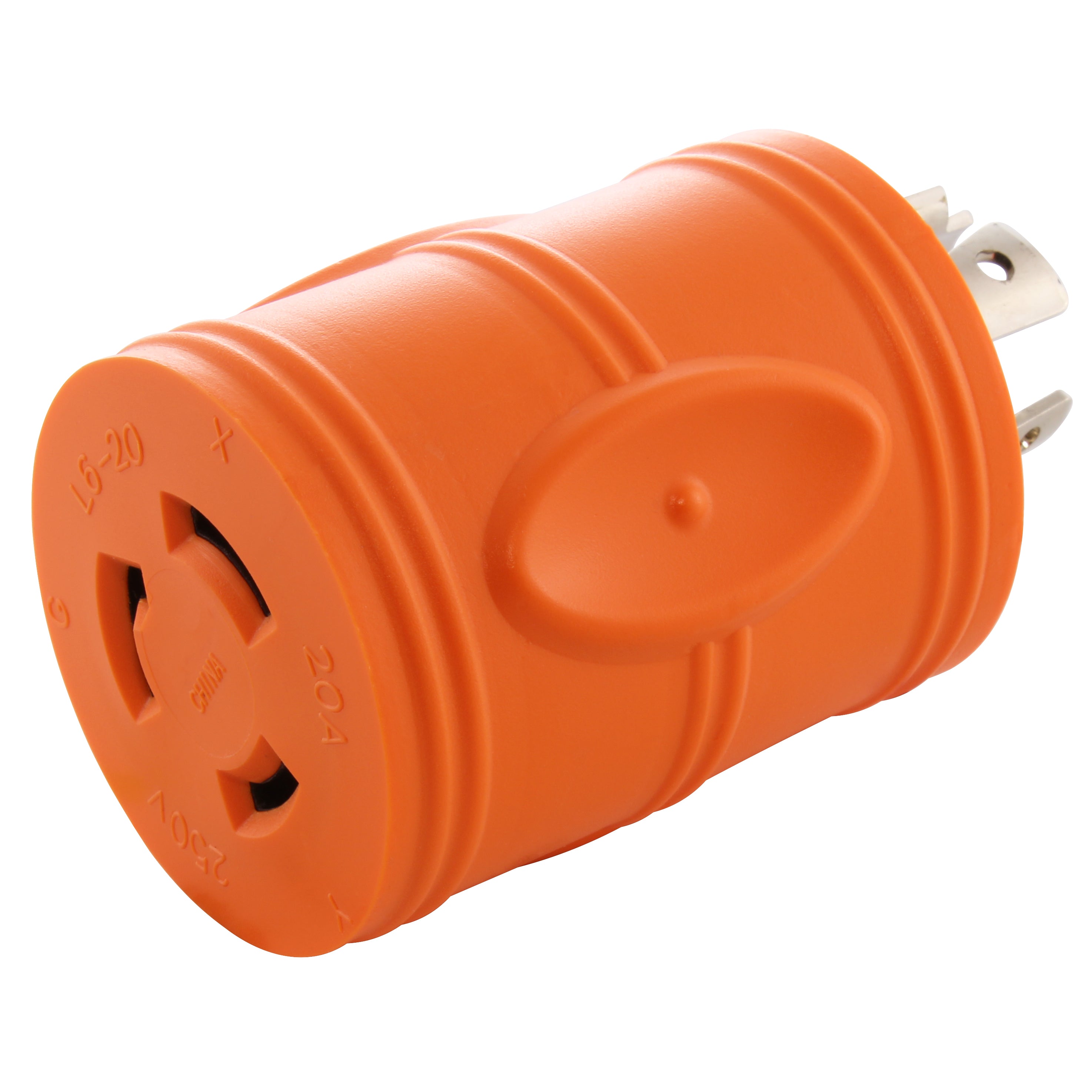 AC WORKS® [ADL1420L620] Adapter 4-Prong 20A 125/250V NEMA L14-20P Plug to L6-20R 20A 250V Connector