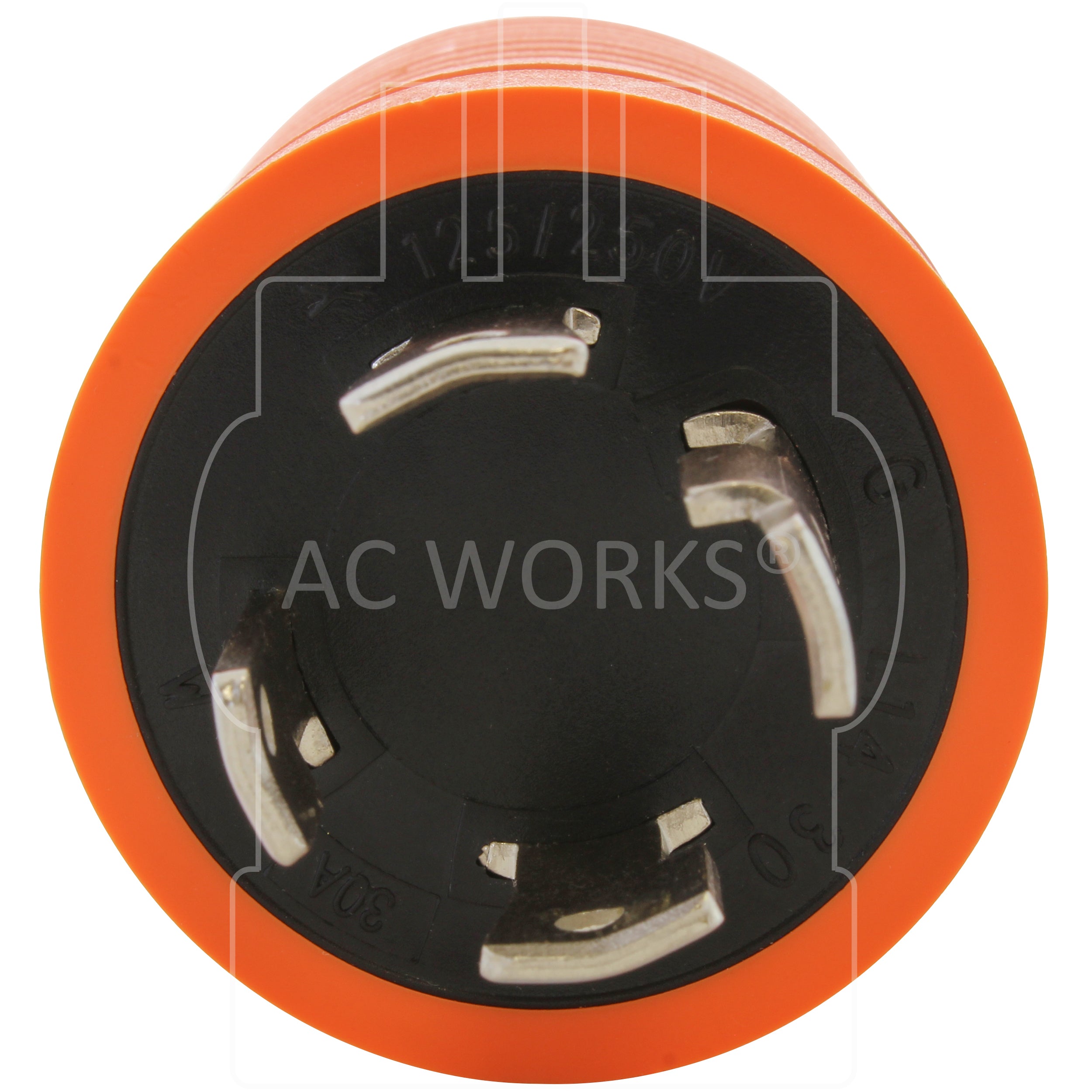AC AC WORKS® L14-30P 30A 4-Prong Male Locking Plug to 5-15/20R 15/20A
