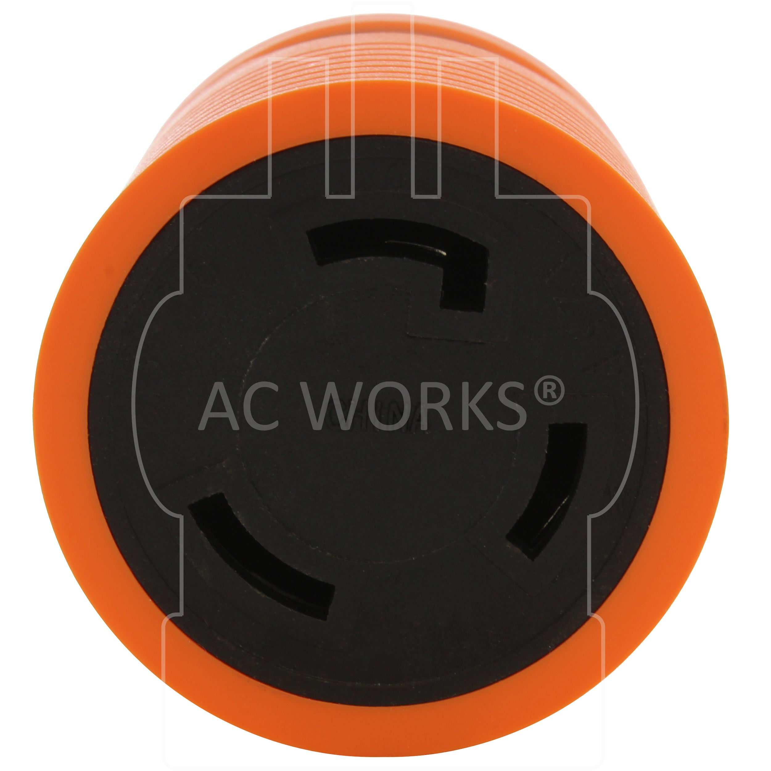 AC WORKS® [ADL520L530] Locking Adapter L5-20P 20A 125V Locking Plug to L5-30R 30A 3-Prong Connector