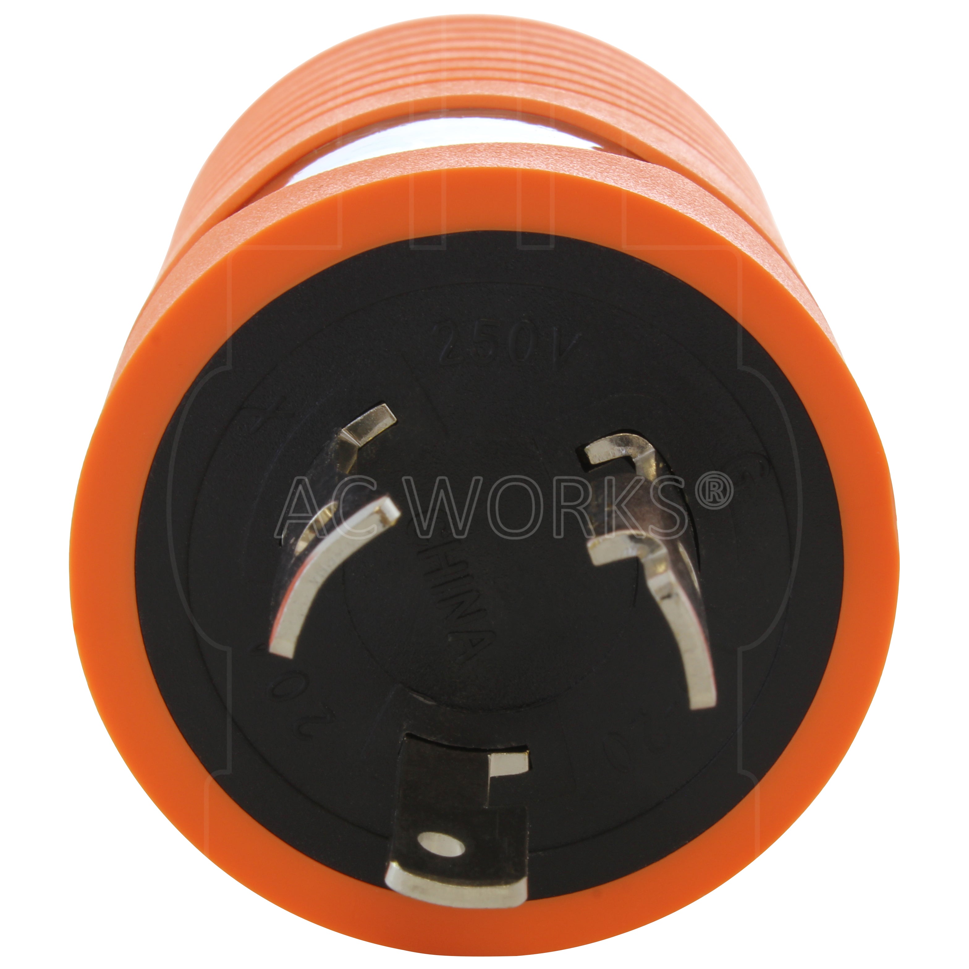 AC WORKS® [ADL620L1420] Adapter L6-20P 20A 250V Locking Plug to 4-Prong 20A L14-20R Connector