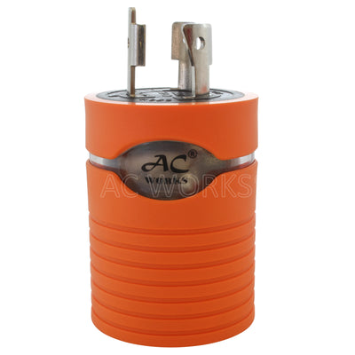 AC WORKS® [ADL620L1420] Adapter L6-20P 20A 250V Locking Plug to 4-Prong 20A L14-20R Connector
