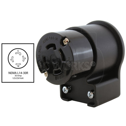 NEMA L14-30R 30A 125/250V female connector