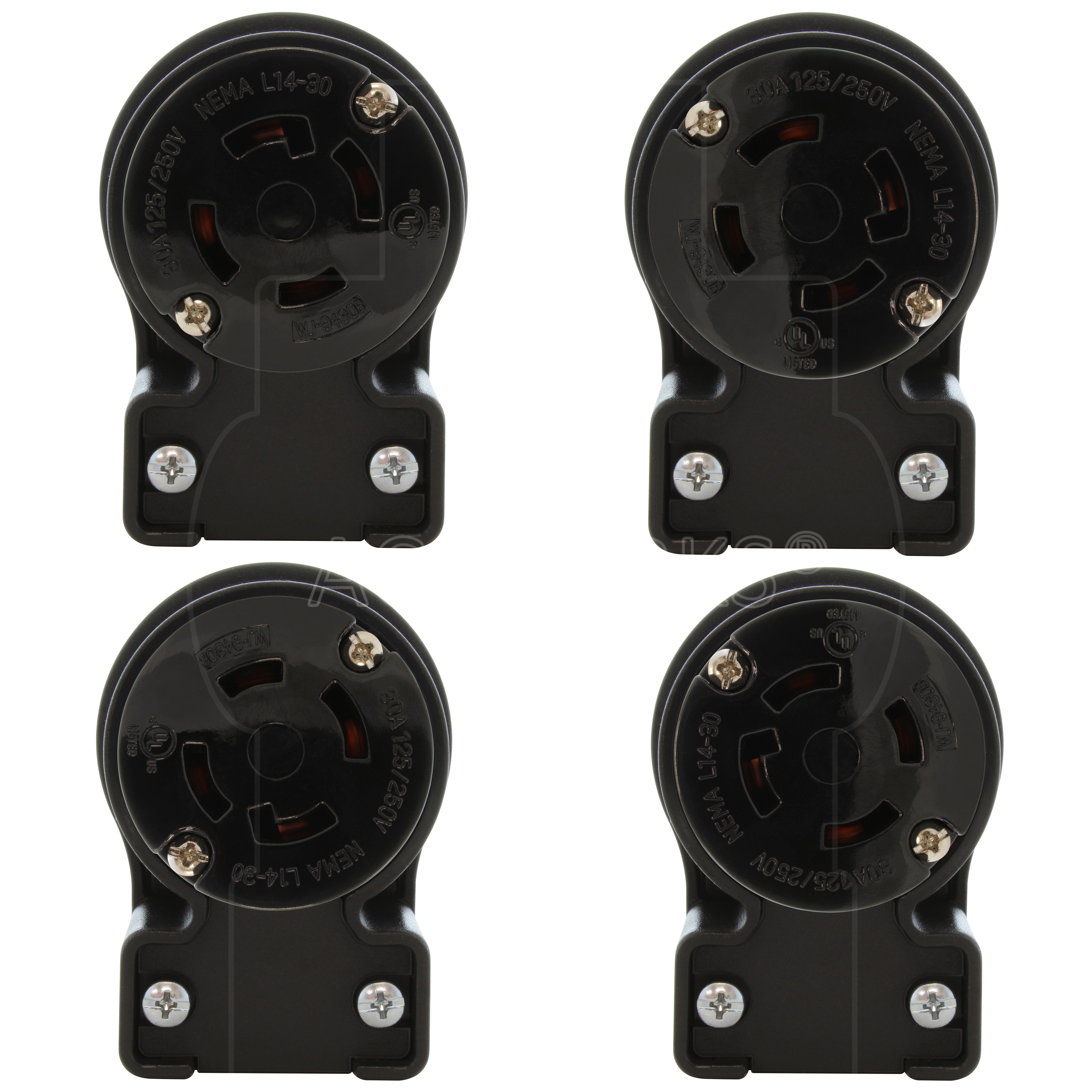 4 different angles for connector