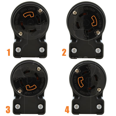 4 different angles for connector