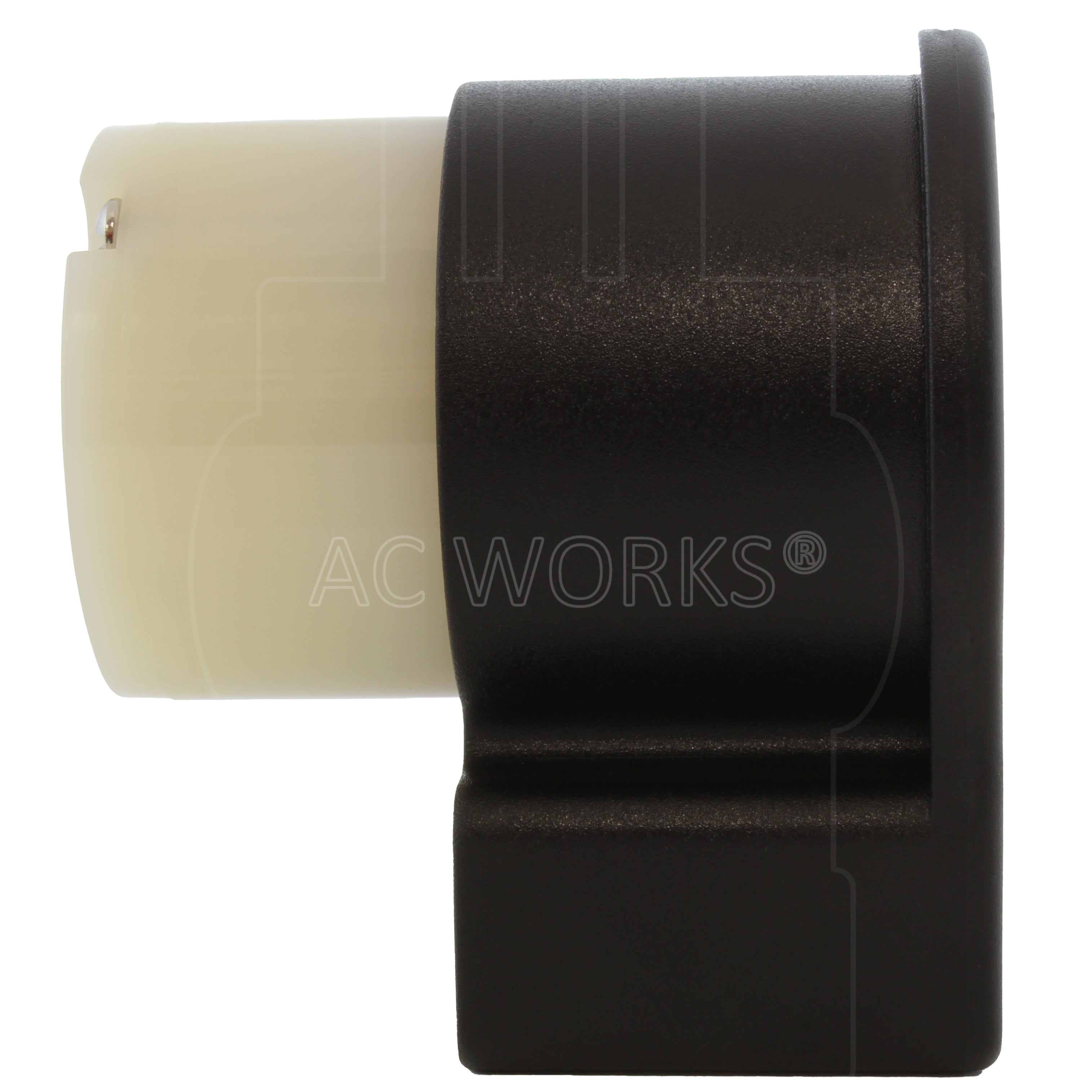 AC WORKS® [ASEL1730R] NEMA L17-30R 30A 3-Phase 600V Elbow 4-Prong Locking Female Connector with cULus Approval